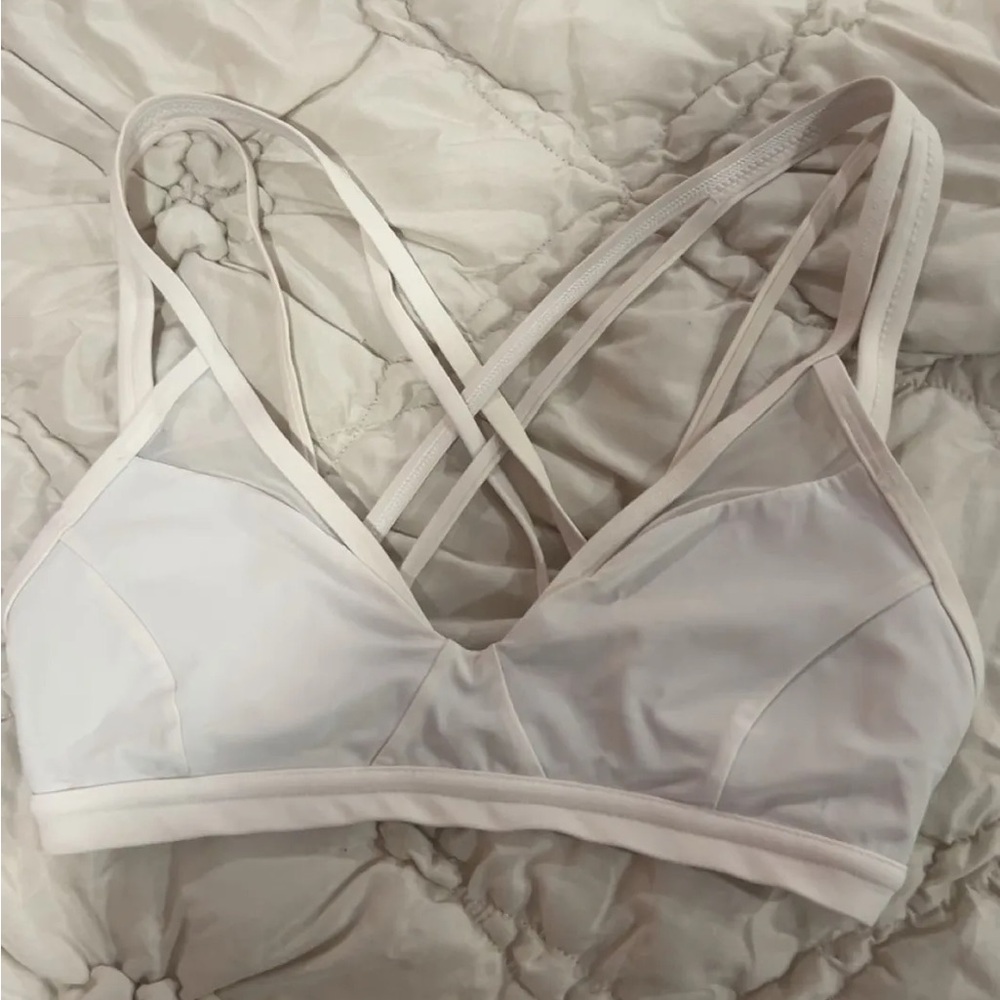 Women's Lululemon White Strappy Bralette